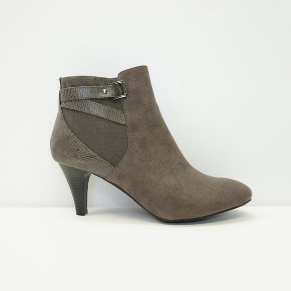 Apri Shoes - NEW Apri High Heel Ankle Boot Bootie Gray Grey 10